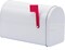 4E's Novelty 9" Tin Mailbox for Kids – Valentines Classroom Mailbox & Outdoor Pretend Play Toy